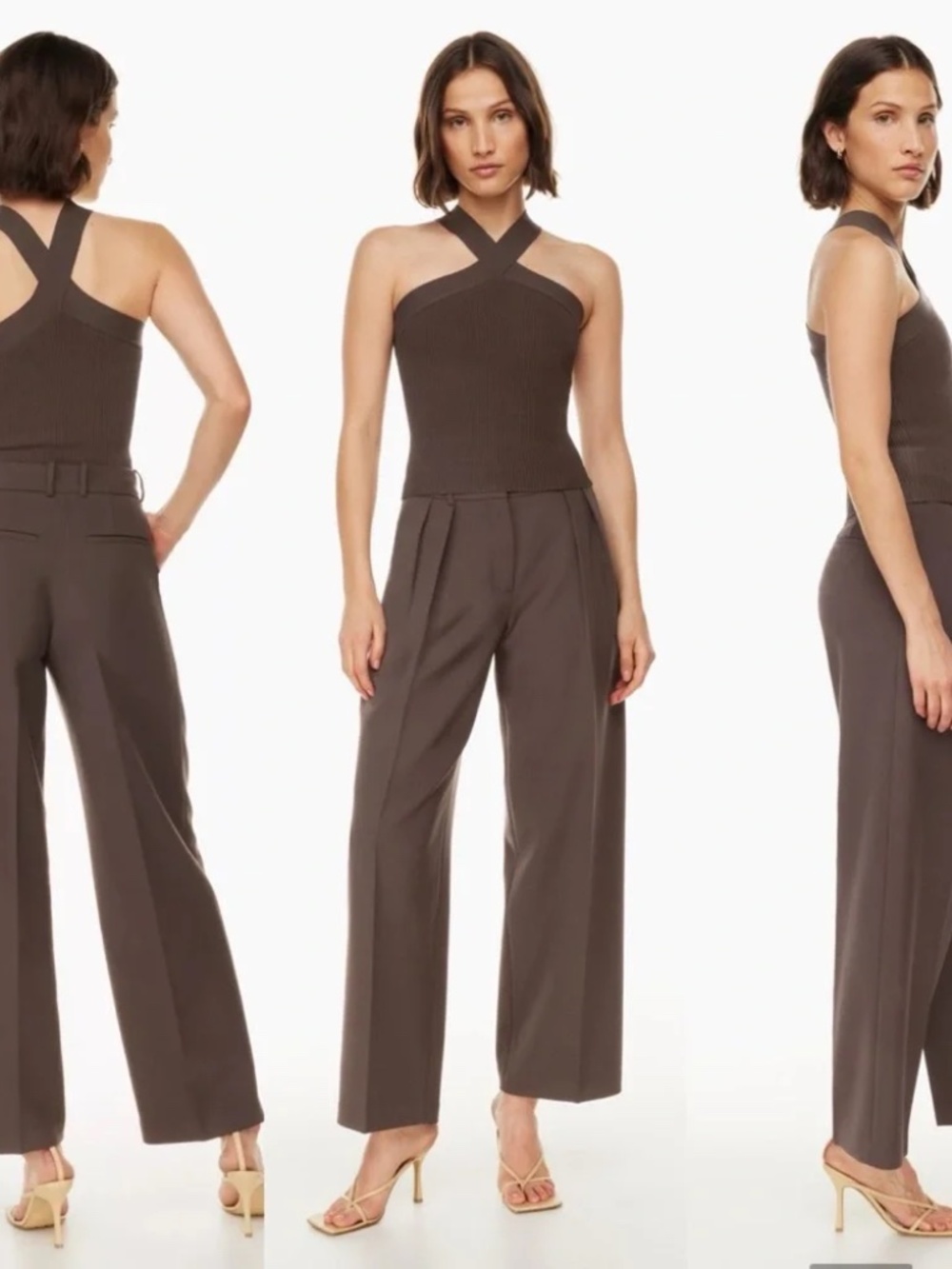 Aritzia Babaton Revue High-Waisted Pleated Pant